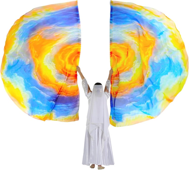 MUNAFIE Worship Flags for Dance Church,Praise Dance Flags for Worship Set(2 Flags+ 2 Flexi Rods+1 Storage Bag) #SKM - Image 5